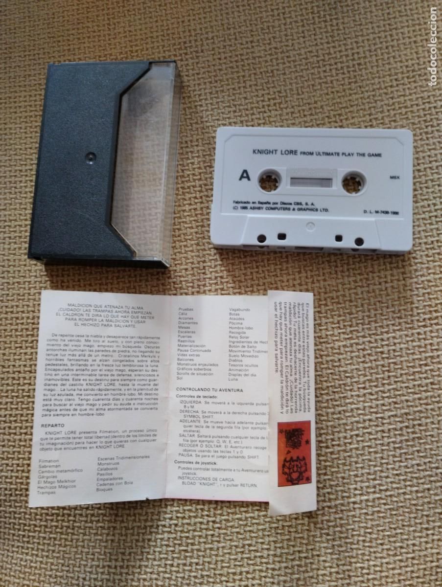 Videojuegos y consolas: Juego antiguo MSX Knight Lore - Foto 3