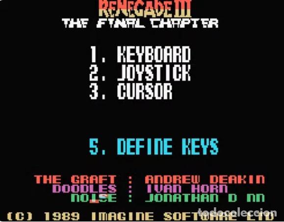 Videojuegos y consolas: Renegade III The Final Chapter [Ocean Software] 1989 Imagine - Erbe Software [MSX] Bob Wakelin - Foto 4