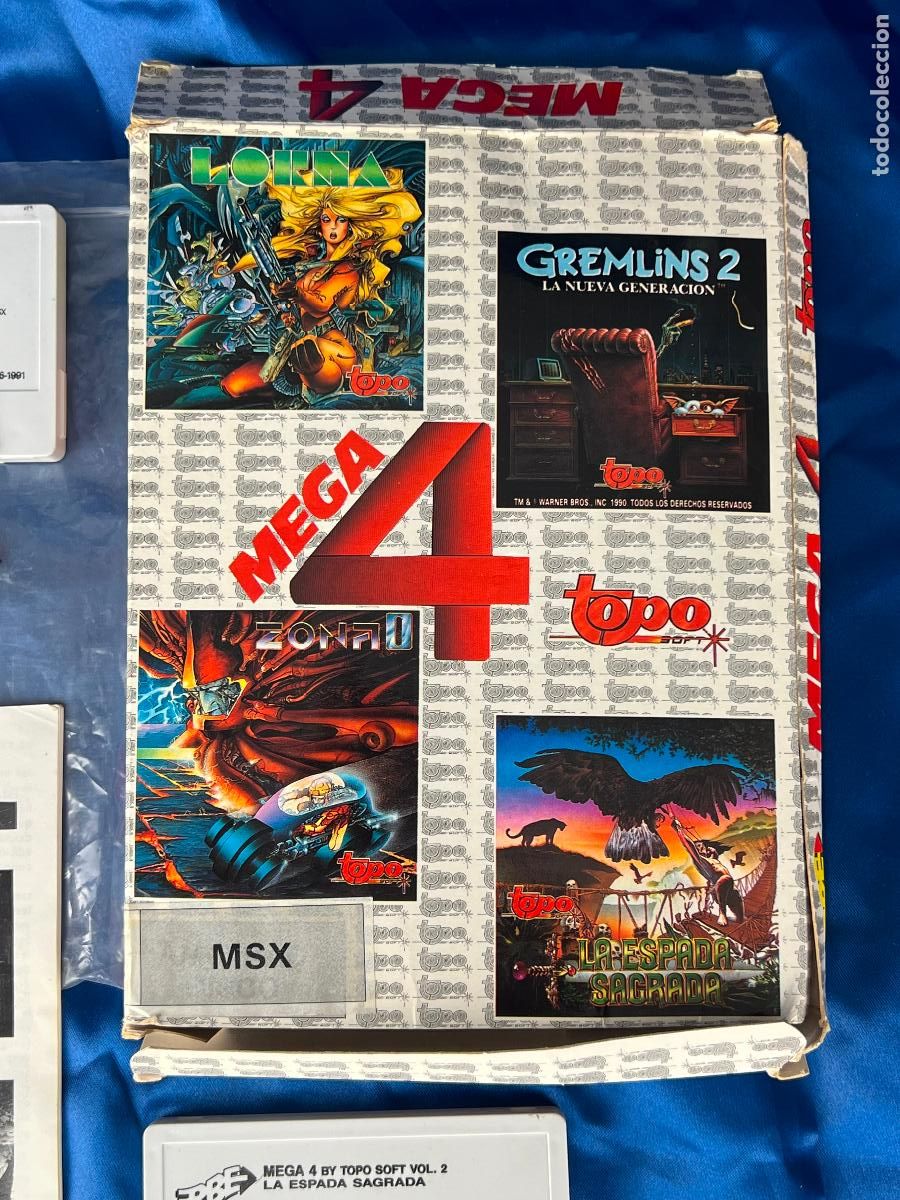 Videojuegos y consolas: PACK MEGA 4 TOPO SOFT MSX casetes - Foto 2