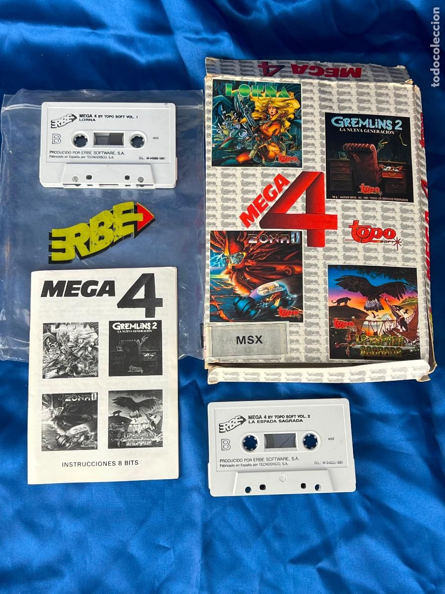 Videojuegos y consolas: PACK MEGA 4 TOPO SOFT MSX casetes - Foto 1