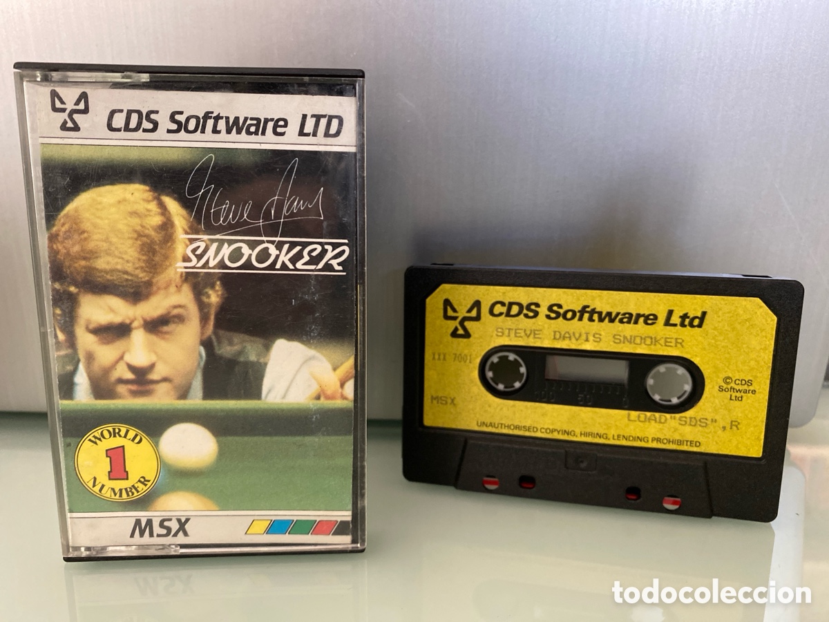 Videojuegos y consolas: MSX - Steve Davis Snooker (CDS Software) - Edici&oacute;n UK - Foto 1