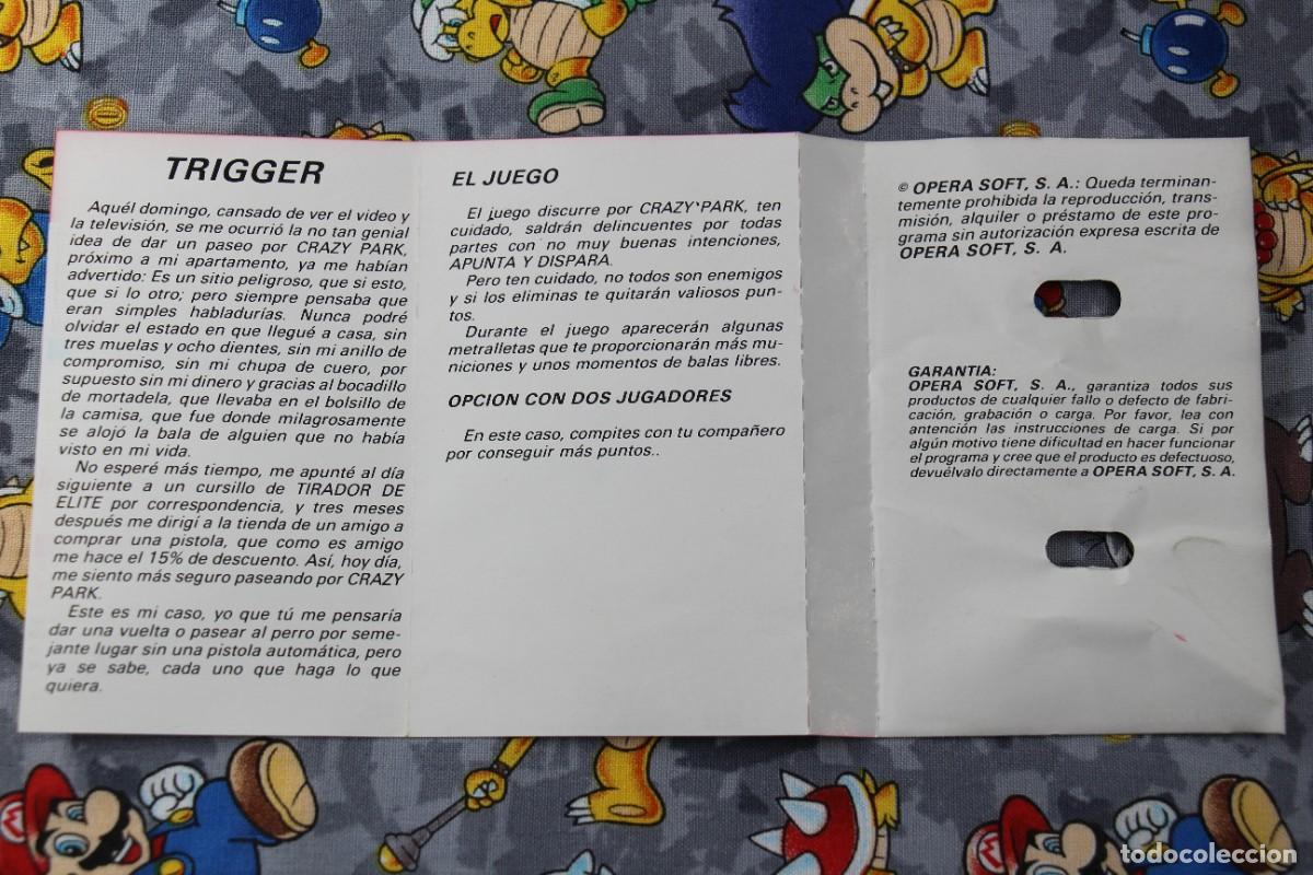 Videojuegos y consolas: MSX CINTA OPERA SOFT TRIGGER EN ESPA&Ntilde;OL - Foto 3
