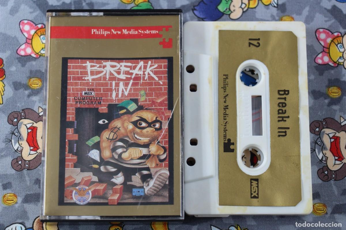 Videojuegos y consolas: MSX CINTA PHILIPS SERIE ORO BREAK IN EN ESPA&Ntilde;OL - Foto 1