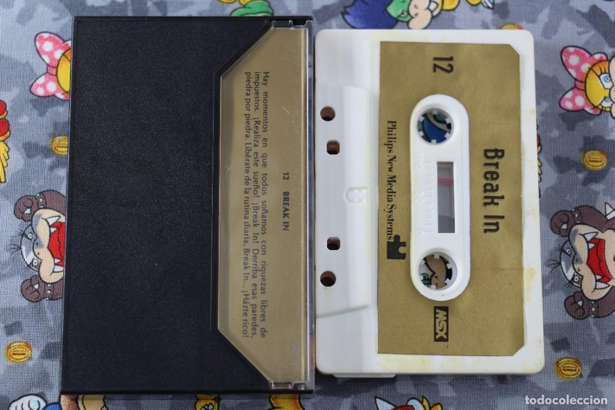 Videojuegos y consolas: MSX CINTA PHILIPS SERIE ORO BREAK IN EN ESPA&Ntilde;OL - Foto 2