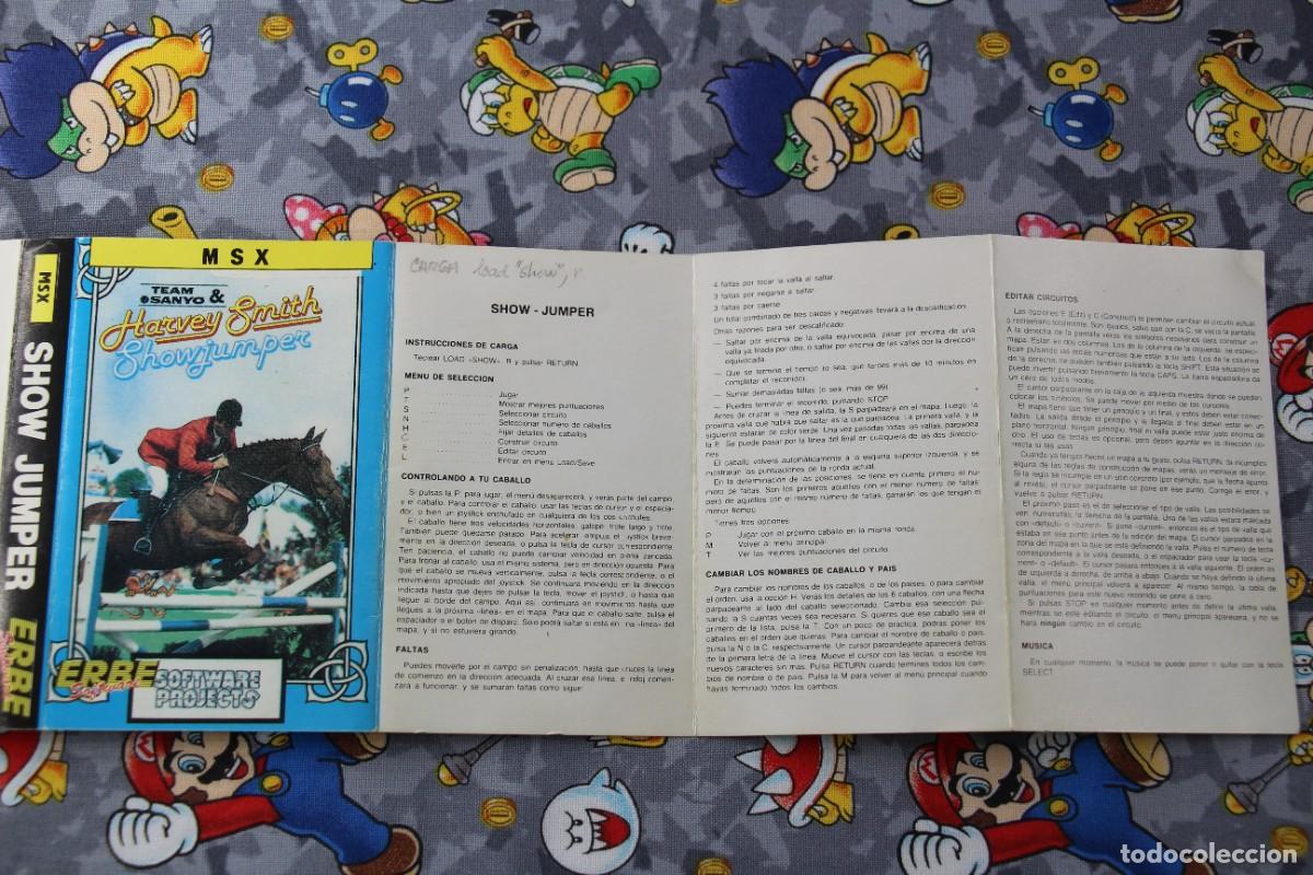 Videojuegos y consolas: MSX CINTA ERBE SHOW JUMPER HARVEY SMITH EN ESPA&Ntilde;OL - Foto 4