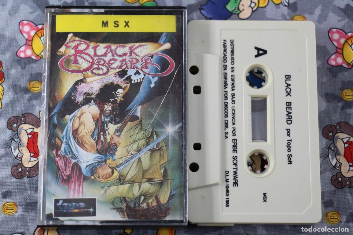 Videojuegos y consolas: MSX CINTA ERBE TOPO SOFT BLACK BEARD EN ESPA&Ntilde;OL - Foto 1