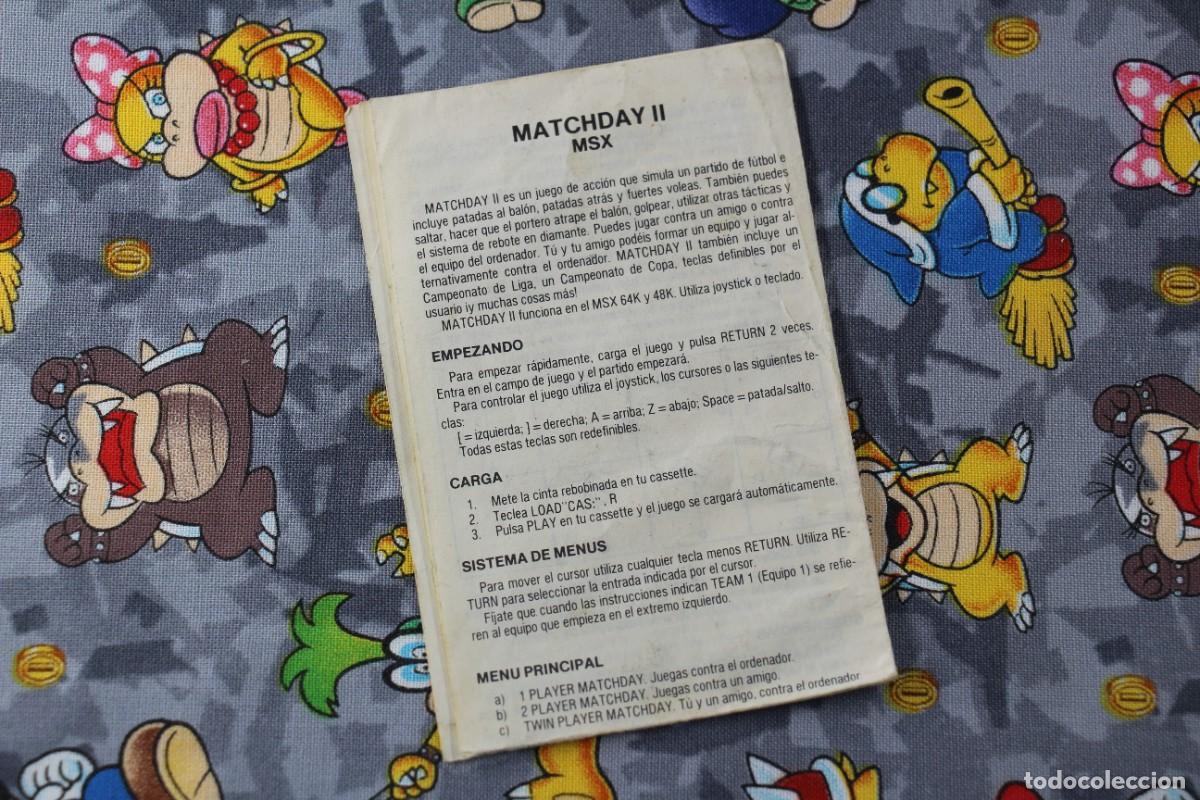 Videojuegos y consolas: MSX CINTA ERBE MATCH DAY II EN ESPA&Ntilde;OL - Foto 3