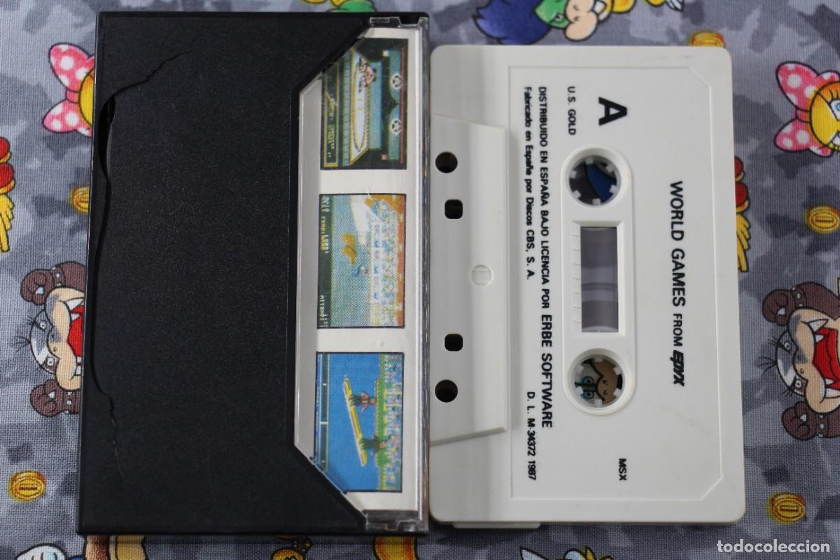 Videojuegos y consolas: MSX CINTA ERBE WORLD GAMES FROM EPYX EN ESPA&Ntilde;OL - Foto 2
