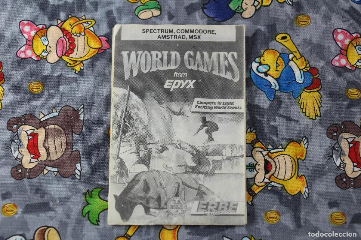 Videojuegos y consolas: MSX CINTA ERBE WORLD GAMES FROM EPYX EN ESPA&Ntilde;OL - Foto 3