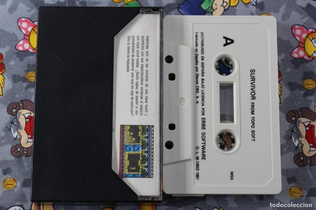 Videojuegos y consolas: MSX CINTA ERBE TOPO SOFT SURVIVOR EN ESPA&Ntilde;OL - Foto 2
