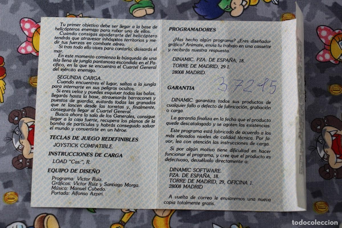 Videojuegos y consolas: MSX CINTA DINAMIC ARMY MOVES EN ESPA&Ntilde;OL - Foto 3