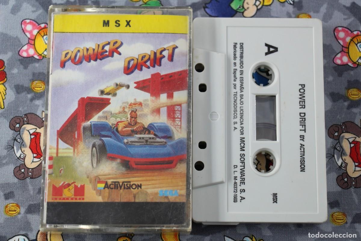Videojuegos y consolas: MSX CINTA SEGA MCM POWER DRIFT EN ESPA&Ntilde;OL - Foto 1