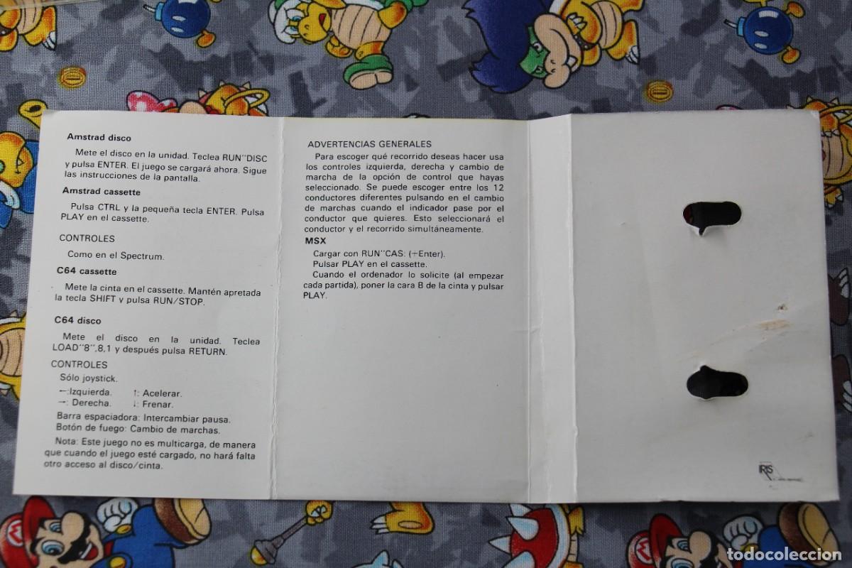 Videojuegos y consolas: MSX CINTA SEGA MCM POWER DRIFT EN ESPA&Ntilde;OL - Foto 3