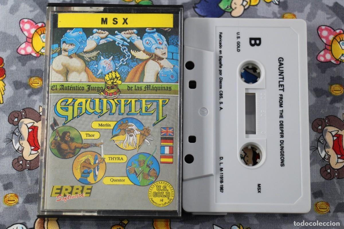 Videojuegos y consolas: MSX CINTA ERBE GAUNTLET EN ESPA&Ntilde;OL - Foto 1