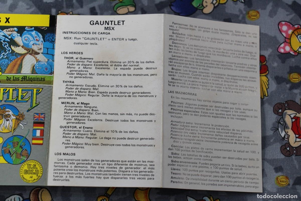 Videojuegos y consolas: MSX CINTA ERBE GAUNTLET EN ESPA&Ntilde;OL - Foto 3