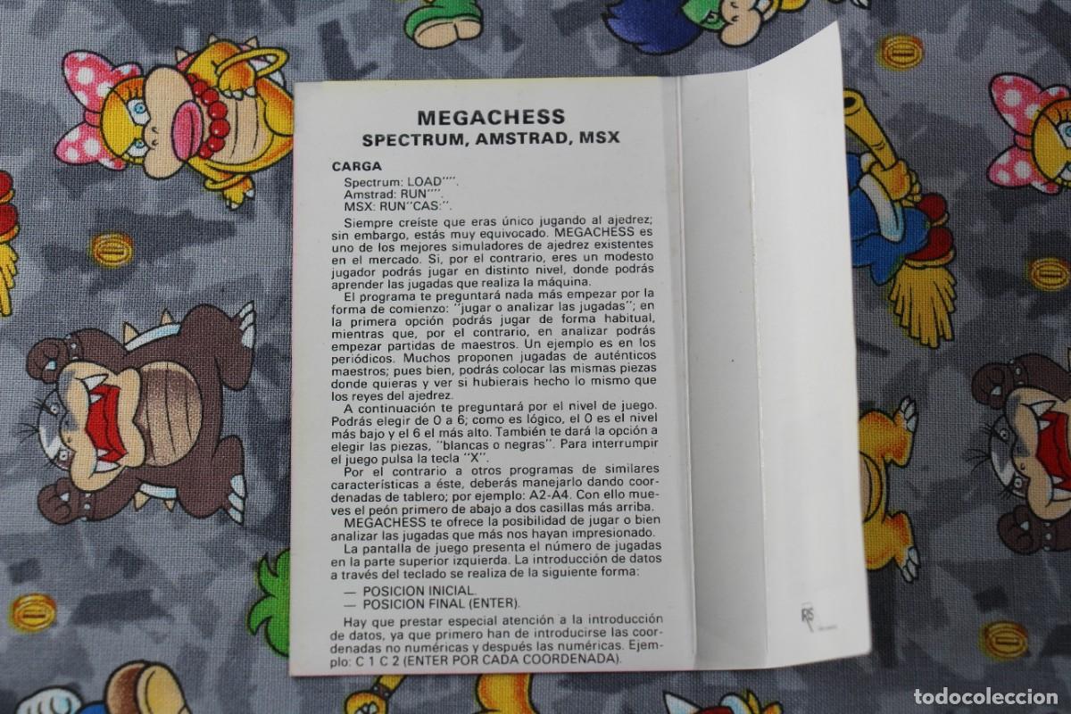 Videojuegos y consolas: MSX CINTA IBER SOFTWARE MCM MEGACHESS EN ESPA&Ntilde;OL - Foto 3
