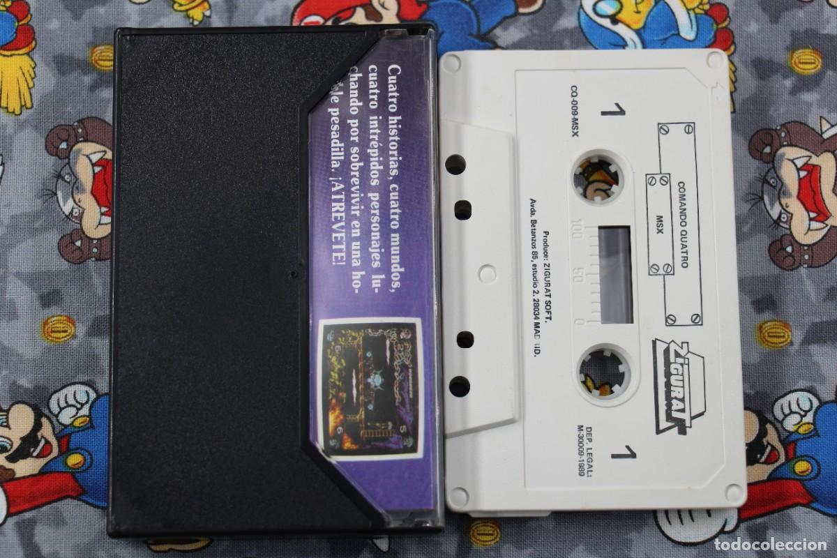 Videojuegos y consolas: MSX CINTA ZIGURAT COMANDO QUATRO EN ESPA&Ntilde;OL - Foto 2