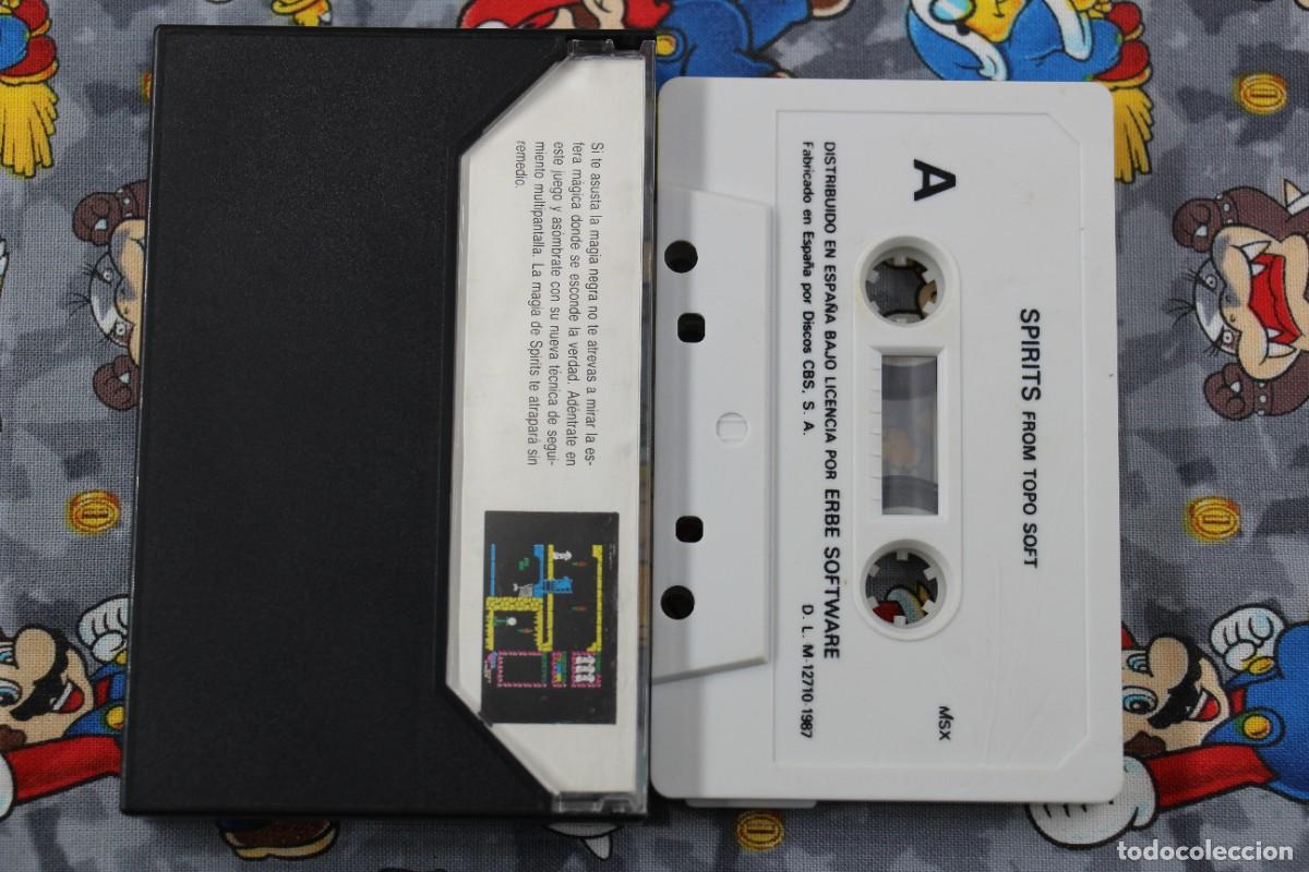 Videojuegos y consolas: MSX CINTA ERBE TOPO SOFT SPIRITS EN ESPA&Ntilde;OL - Foto 2