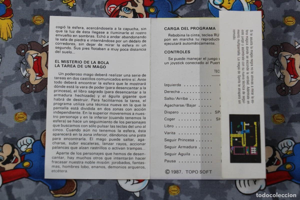 Videojuegos y consolas: MSX CINTA ERBE TOPO SOFT SPIRITS EN ESPA&Ntilde;OL - Foto 3