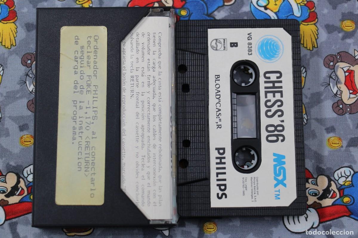 Videojuegos y consolas: MSX CINTA PHILIPS CHESS 86 AJEDREZ MULTINIVEL EN ESPA&Ntilde;OL - Foto 2