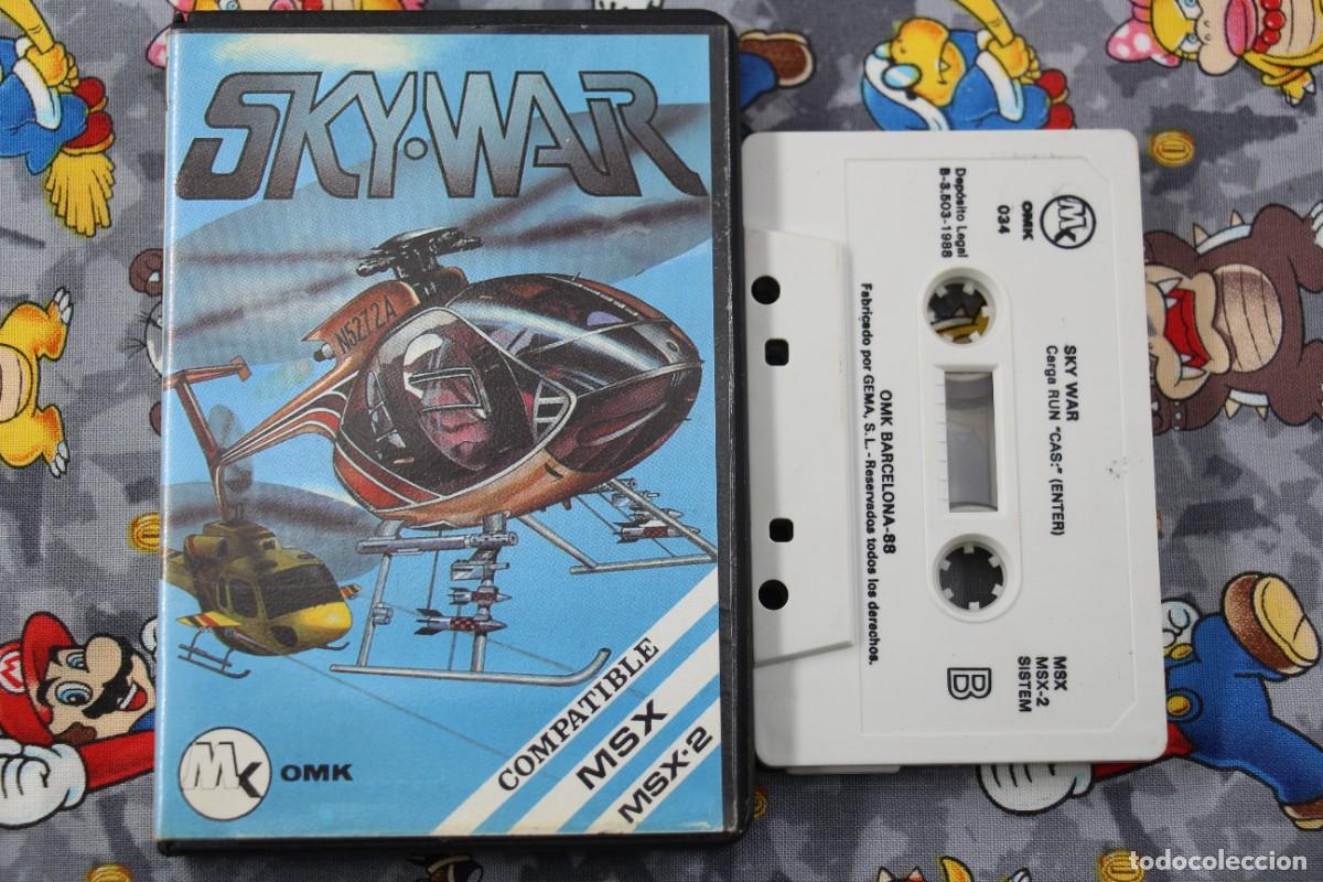 Videojuegos y consolas: MSX MSX2 ESTUCHE OMIKRON OMK SKY WAR EN ESPA&Ntilde;OL - Foto 1