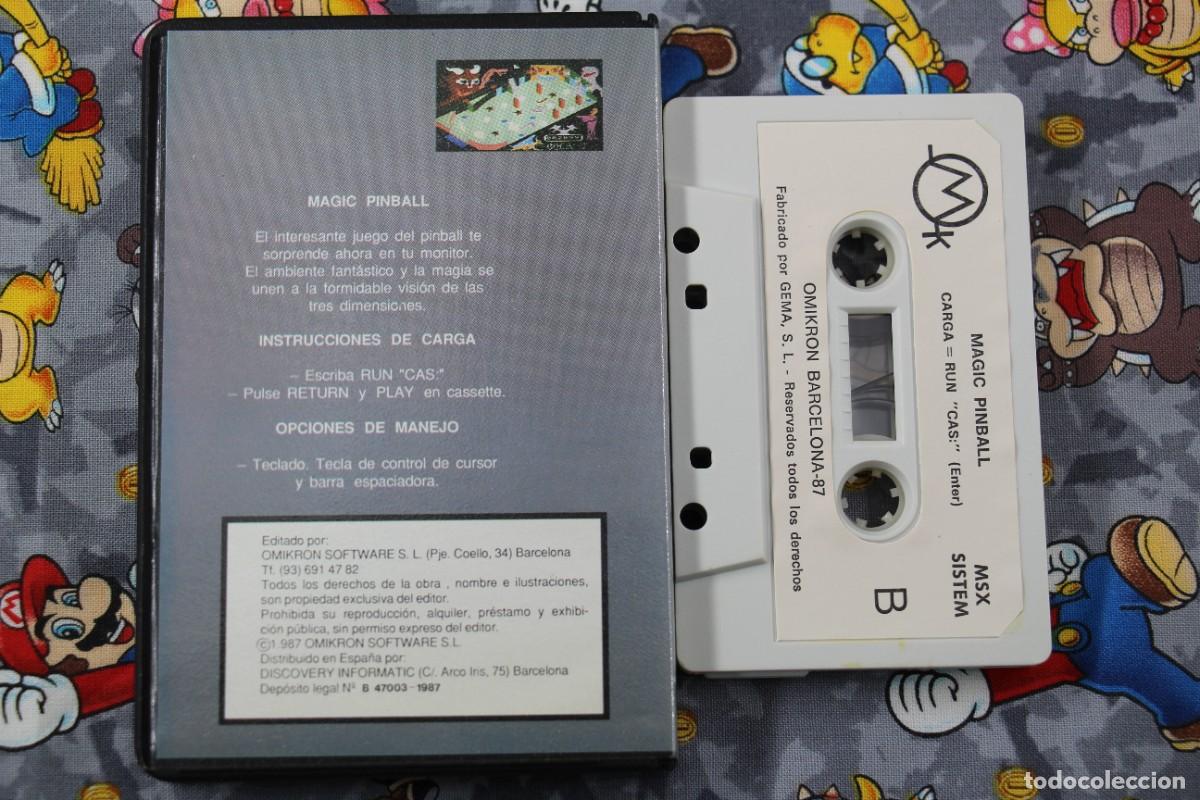 Videojuegos y consolas: MSX ESTUCHE OMK OMIKRON MAGIC PINBALL EN ESPA&Ntilde;OL - Foto 2