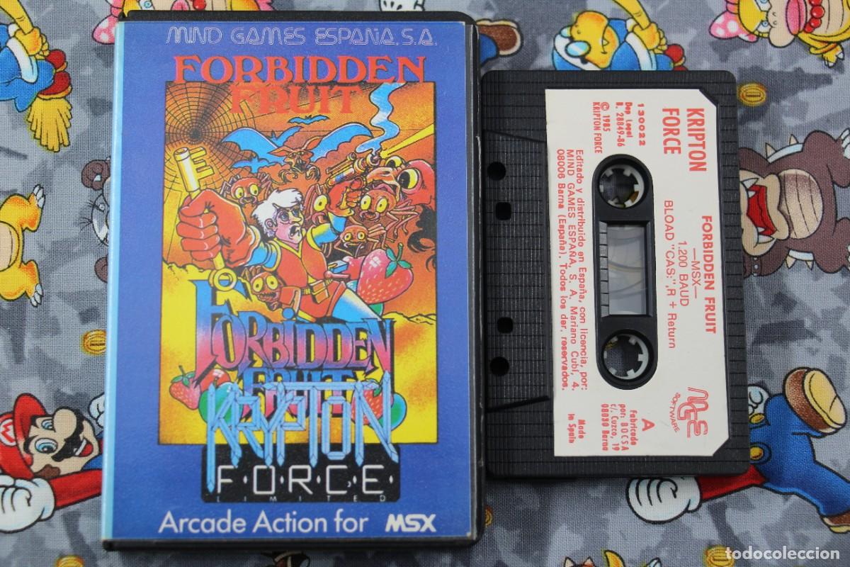 Videojuegos y consolas: MSX ESTUCHE KRYPTON FORCE FORBIDDEN FRUIT EN ESPA&Ntilde;OL - Foto 1