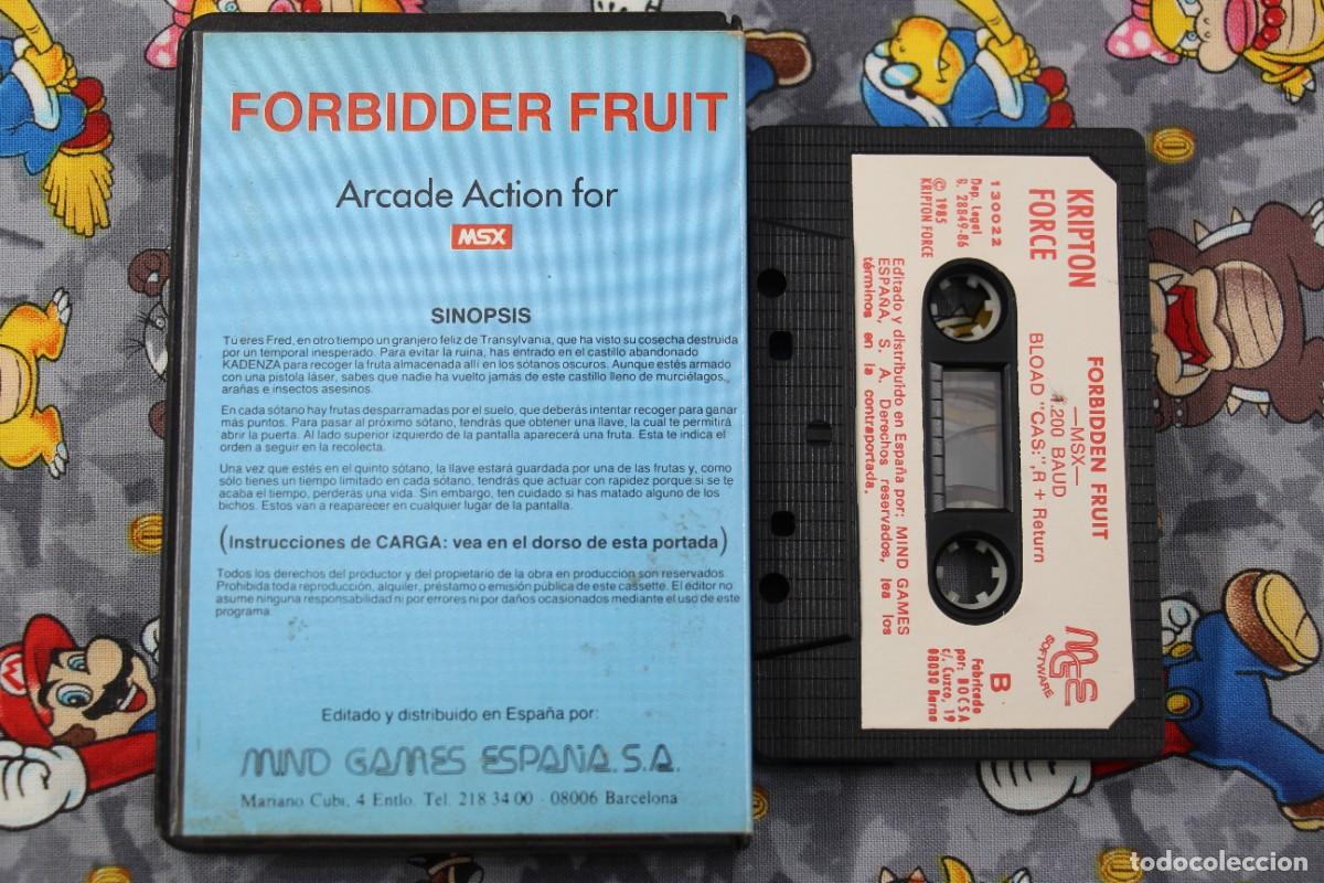 Videojuegos y consolas: MSX ESTUCHE KRYPTON FORCE FORBIDDEN FRUIT EN ESPA&Ntilde;OL - Foto 2