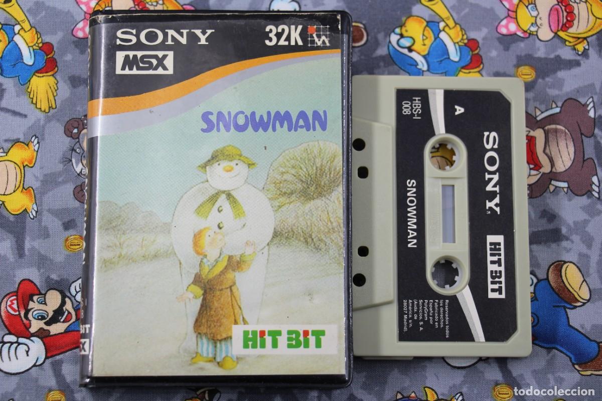 Videojuegos y consolas: MSX ESTUCHE SONY HIT BIT SNOWMAN EN ESPA&Ntilde;OL - Foto 1