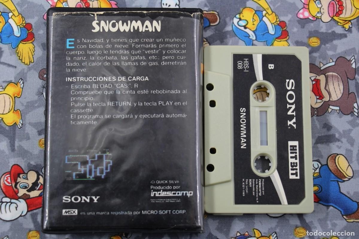 Videojuegos y consolas: MSX ESTUCHE SONY HIT BIT SNOWMAN EN ESPA&Ntilde;OL - Foto 2