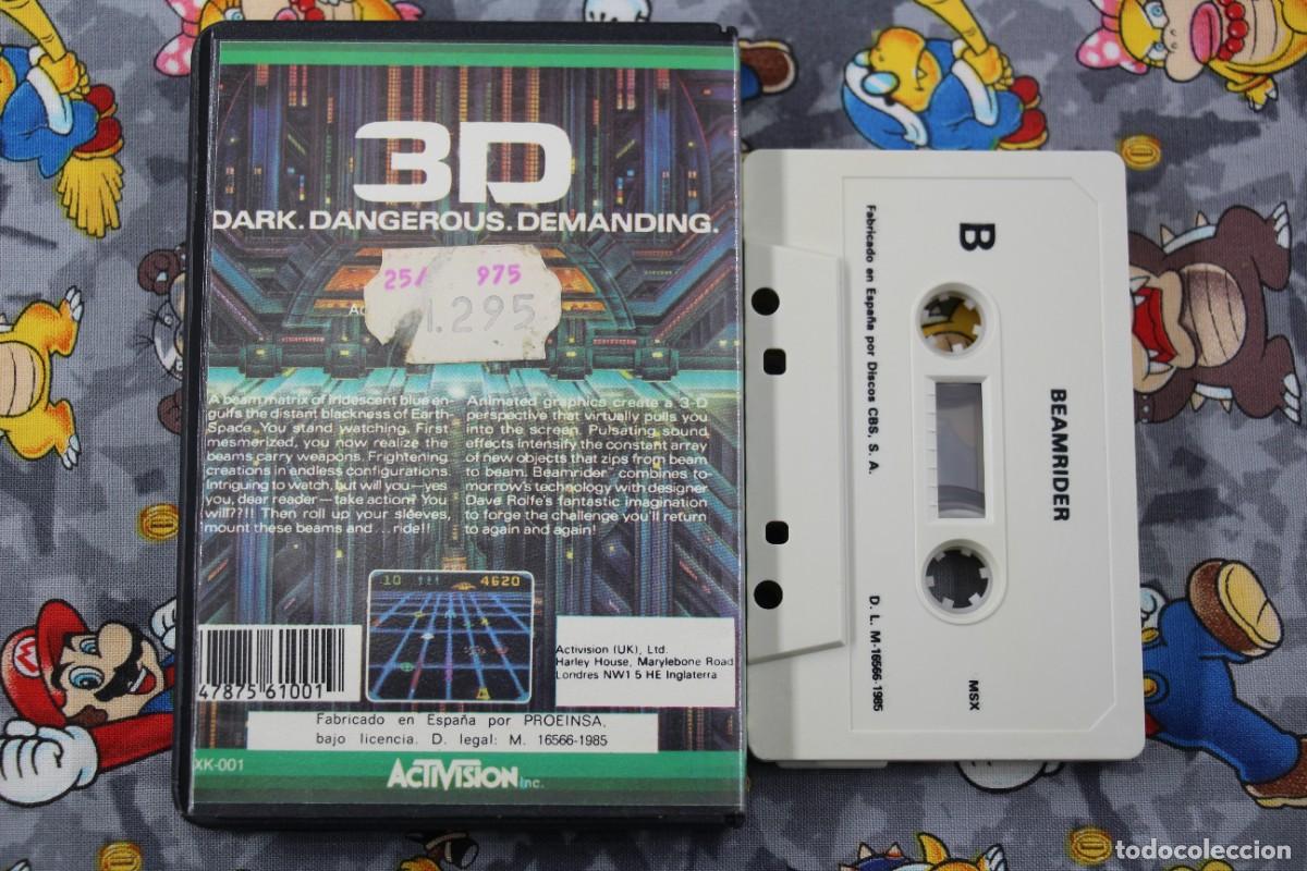 Videojuegos y consolas: MSX ESTUCHE DURO ACTIVISION BEAMRIDER EN ESPA&Ntilde;OL - Foto 2
