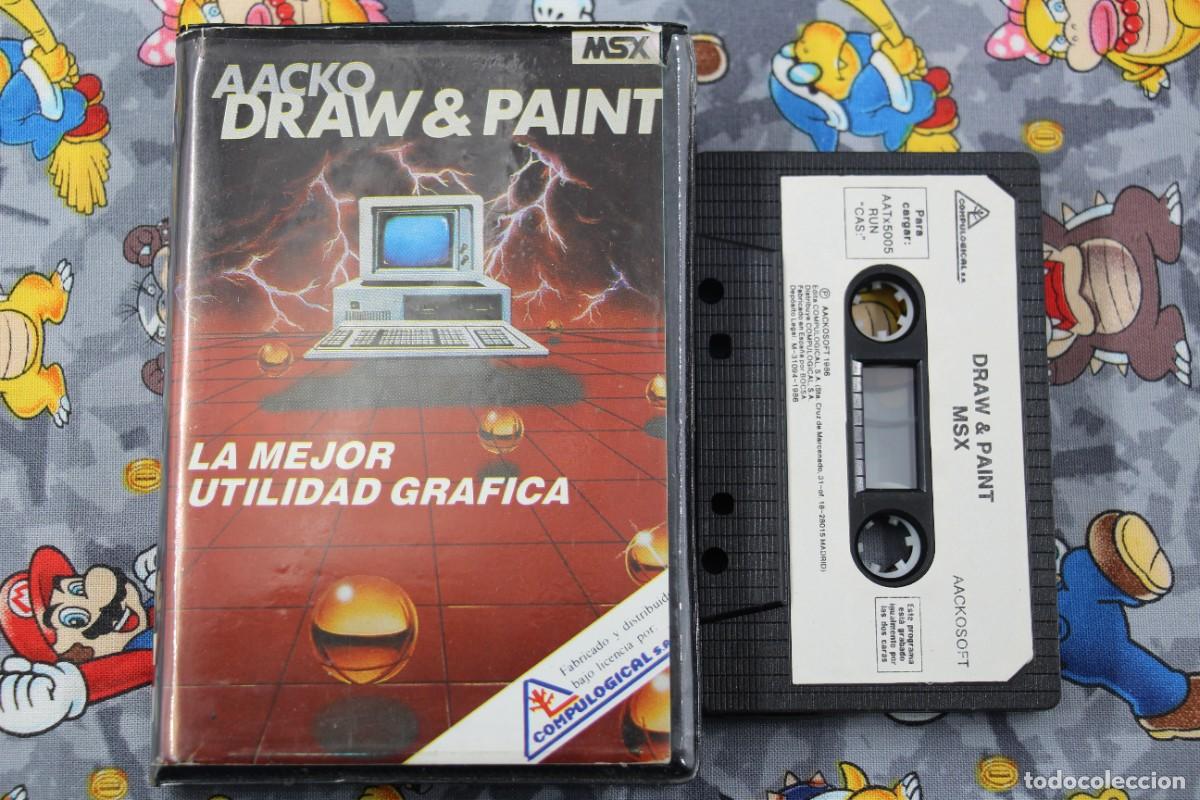 Videojuegos y consolas: MSX ESTUCHE COMPULOGICAL DRAW & PAINT EN ESPA&Ntilde;OL - Foto 1