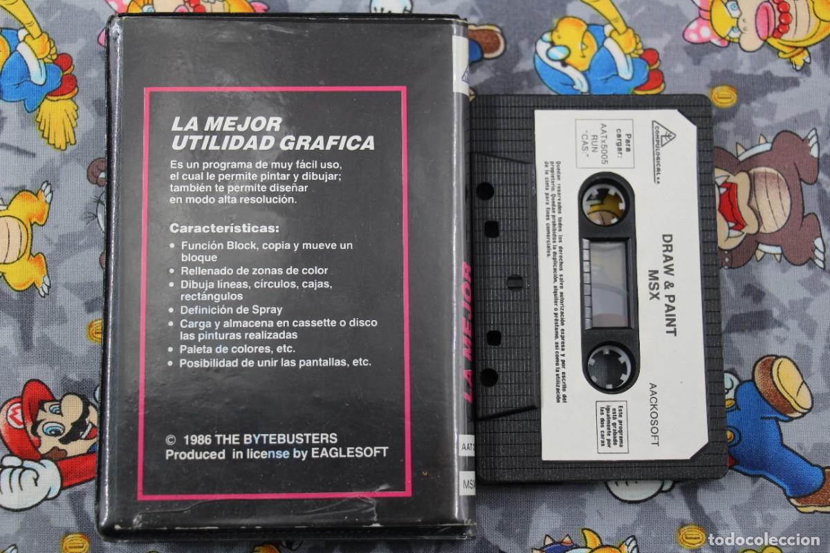 Videojuegos y consolas: MSX ESTUCHE COMPULOGICAL DRAW & PAINT EN ESPA&Ntilde;OL - Foto 2