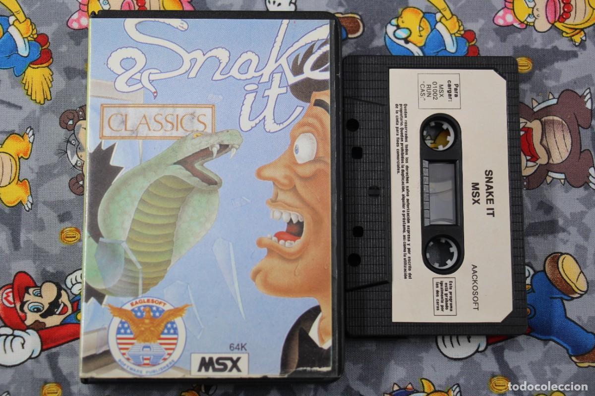 Videojuegos y consolas: MSX ESTUCHE RIGIDO SNAKE IT EN ESPA&Ntilde;OL - Foto 1