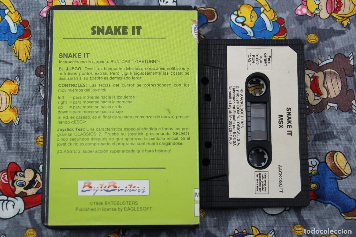 Videojuegos y consolas: MSX ESTUCHE RIGIDO SNAKE IT EN ESPA&Ntilde;OL - Foto 2