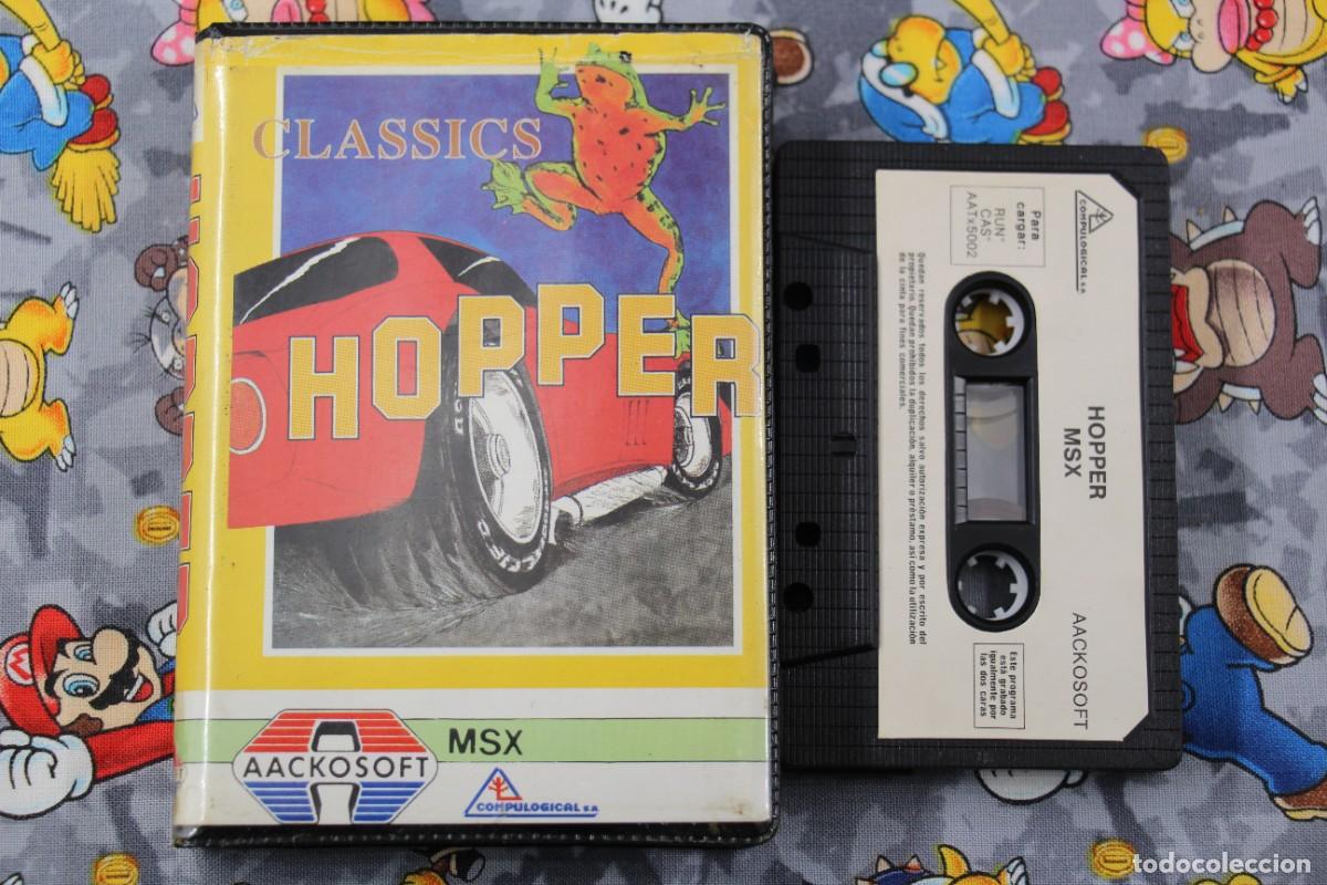 Videojuegos y consolas: MSX ESTUCHE COMPULOGICAL HOPPER EN ESPA&Ntilde;OL - Foto 1