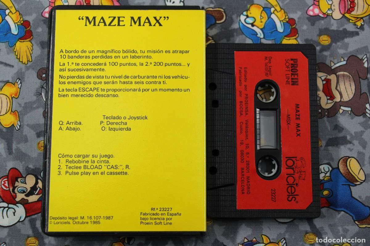 Videojuegos y consolas: MSX ESTUCHE PROEIN MAZE MAX EN ESPA&Ntilde;OL - Foto 2