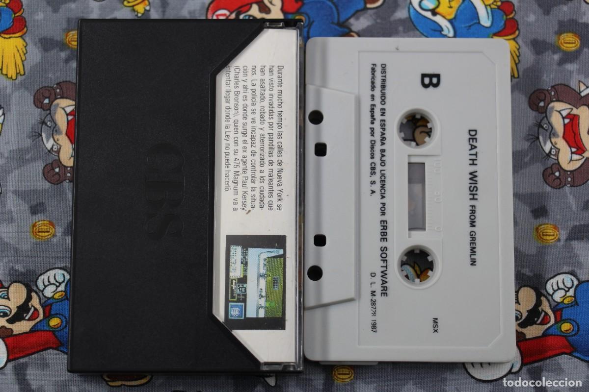 Videojuegos y consolas: MSX CINTA ERBE DEATH WISH 3 EN ESPA&Ntilde;OL - Foto 2