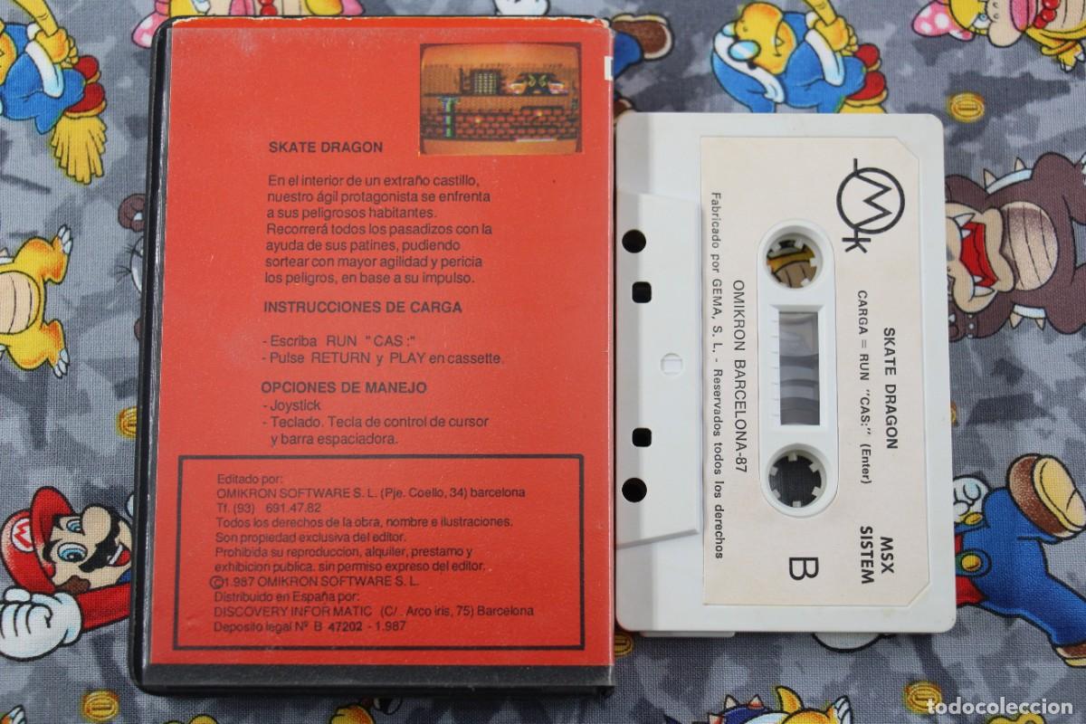 Videojuegos y consolas: MSX ESTUCHE OMK OMIKRON SKATE DRAGON EN ESPA&Ntilde;OL - Foto 2