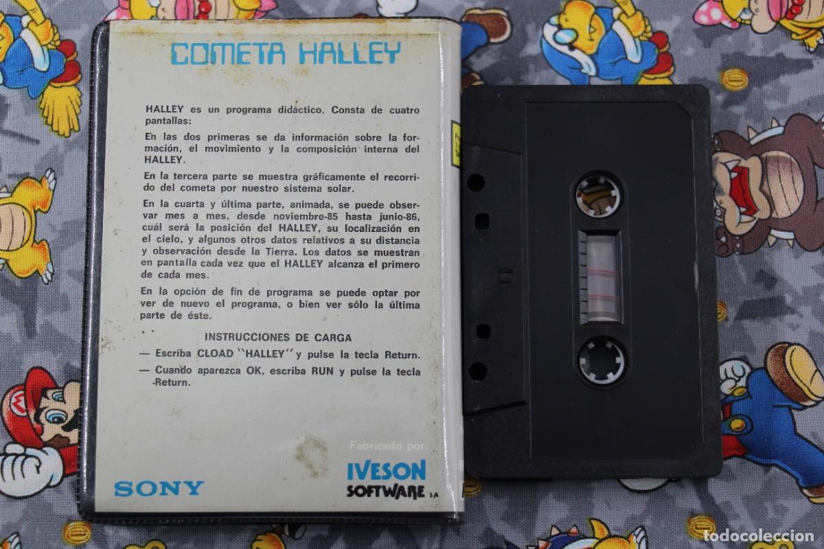 Videojuegos y consolas: MSX ESTUCHE SONY HIT BIT COMETA HALLEY EN ESPA&Ntilde;OL - Foto 2
