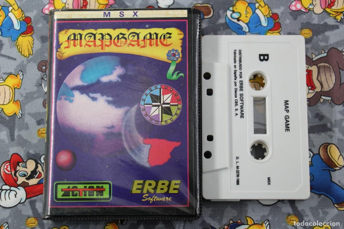Videojuegos y consolas: MSX ESTUCHE ERBE MAPGAME MAP GAME EN ESPA&Ntilde;OL - Foto 1