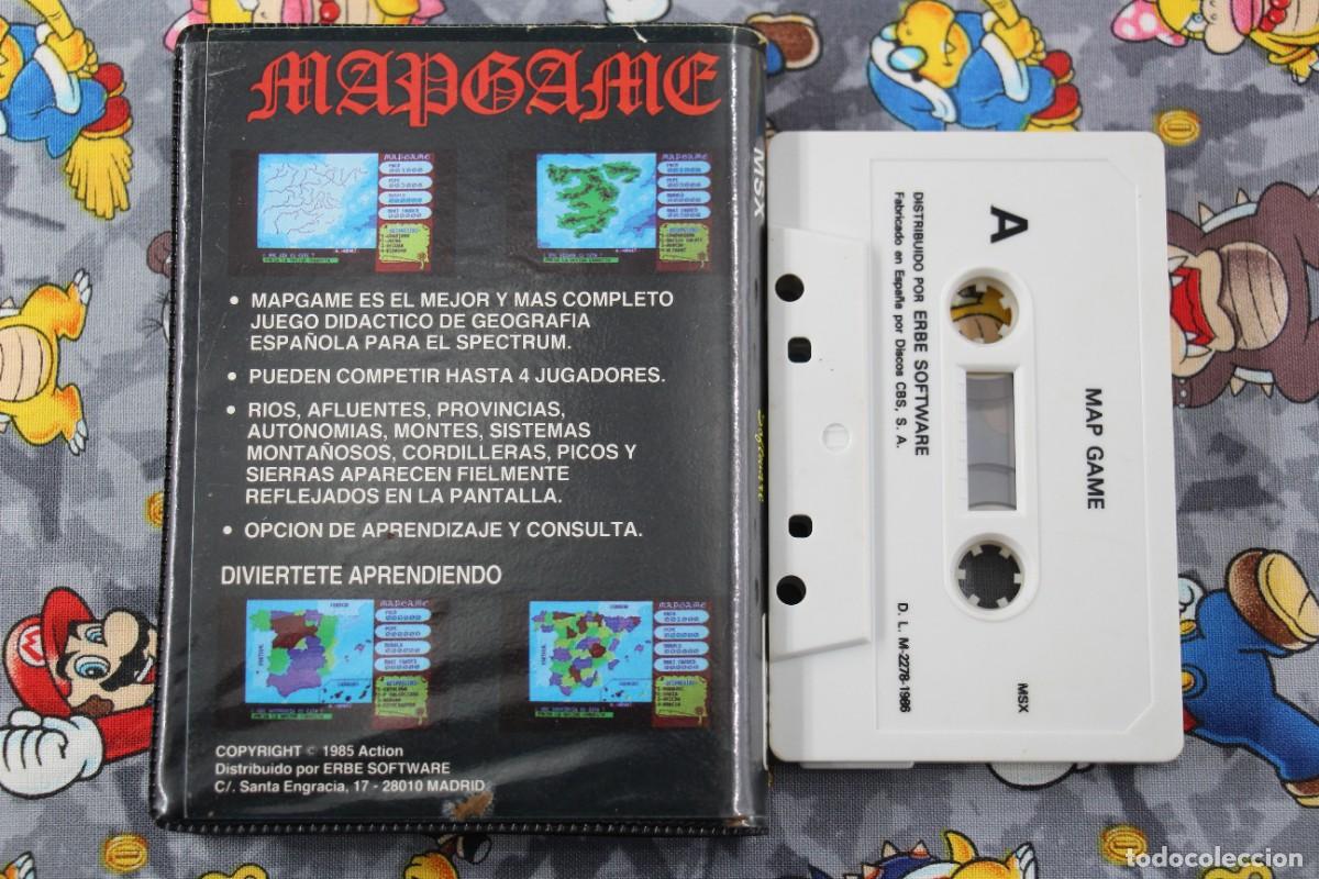 Videojuegos y consolas: MSX ESTUCHE ERBE MAPGAME MAP GAME EN ESPA&Ntilde;OL - Foto 2
