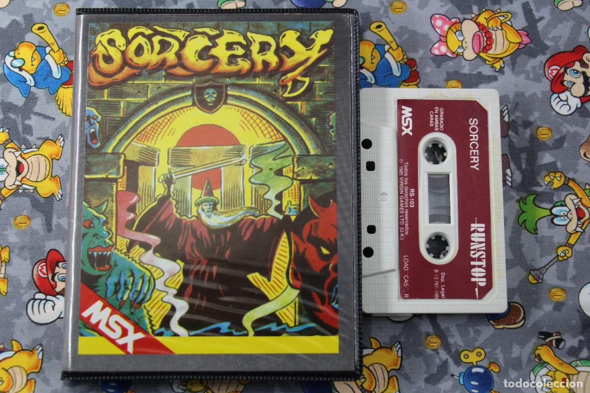 Videojuegos y consolas: MSX ESTUCHE GRANDE SORCERY EN ESPA&Ntilde;OL - Foto 1