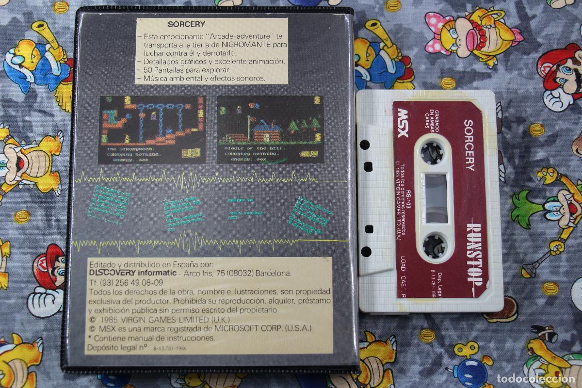 Videojuegos y consolas: MSX ESTUCHE GRANDE SORCERY EN ESPA&Ntilde;OL - Foto 2