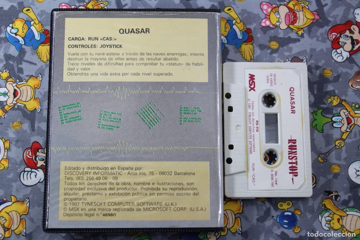 Videojuegos y consolas: MSX ESTUCHE GRANDE QUASAR EN ESPA&Ntilde;OL - Foto 2