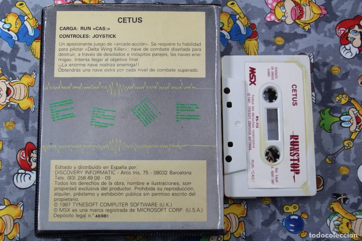 Videojuegos y consolas: MSX ESTUCHE GRANDE CETUS EN ESPA&Ntilde;OL - Foto 2