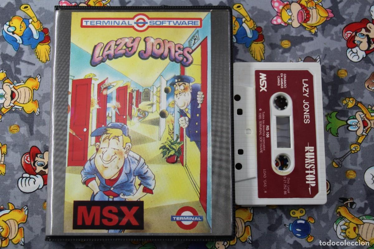 Videojuegos y consolas: MSX ESTUCHE GRANDE LAZY JONES EN ESPA&Ntilde;OL - Foto 1