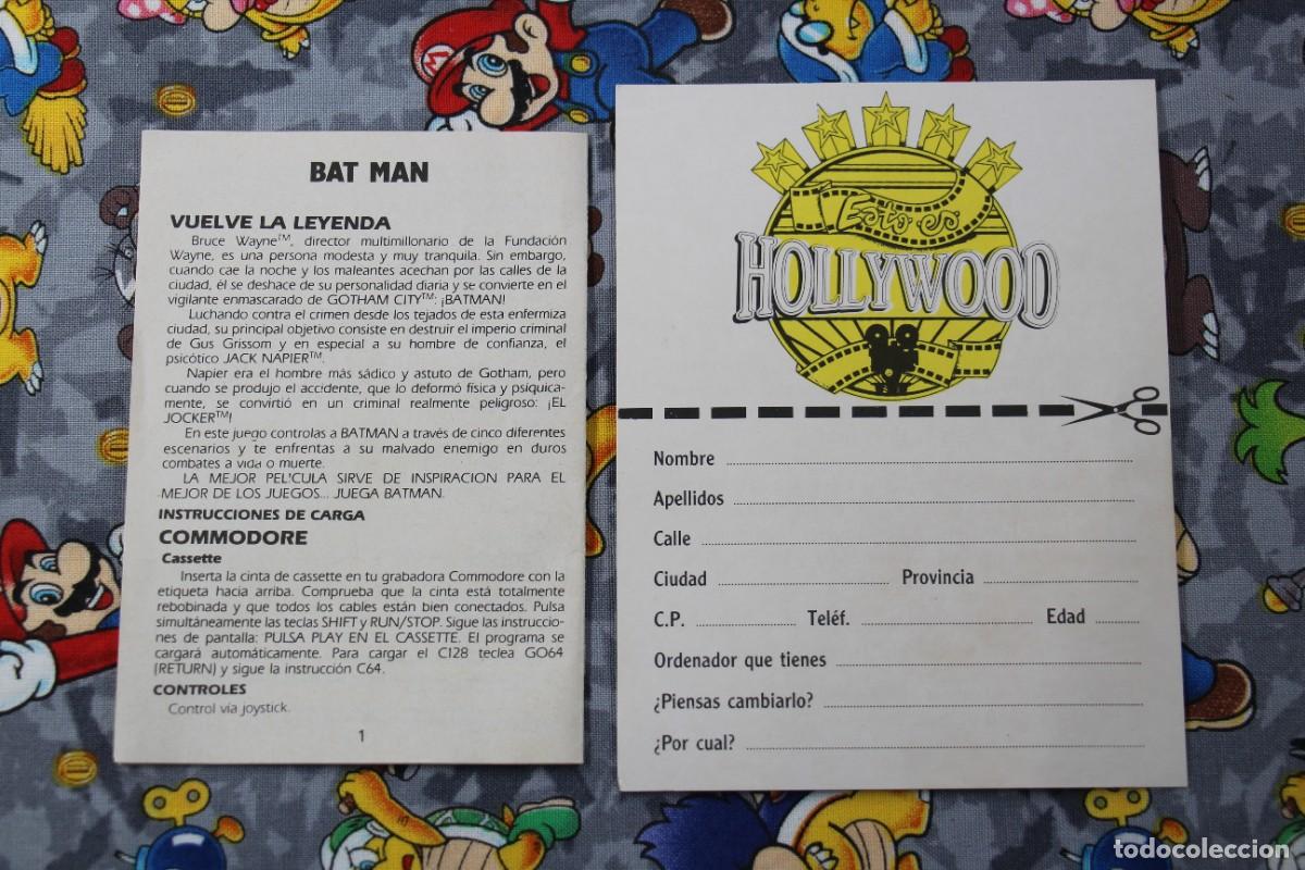 Videojuegos y consolas: MSX CINTA DOBLE ERBE BATMAN EN ESPA&Ntilde;OL - Foto 3