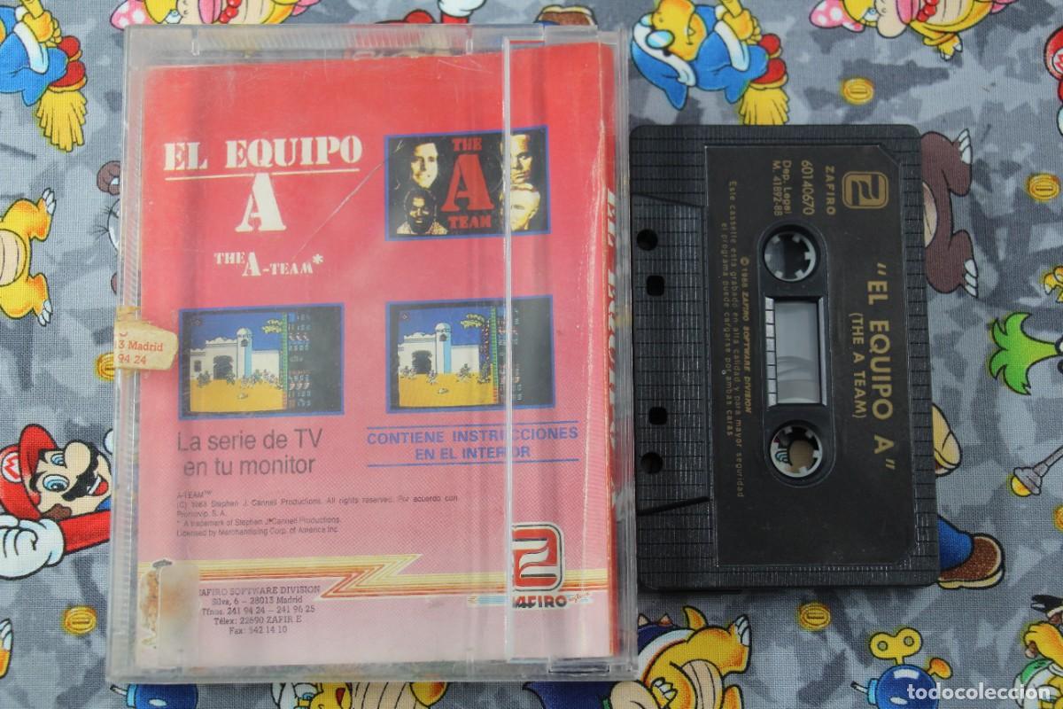 Videojuegos y consolas: MSX CINTA DOBLE ZAFIRO SOFTWARE EL EQUIPO A EN ESPA&Ntilde;OL - Foto 2