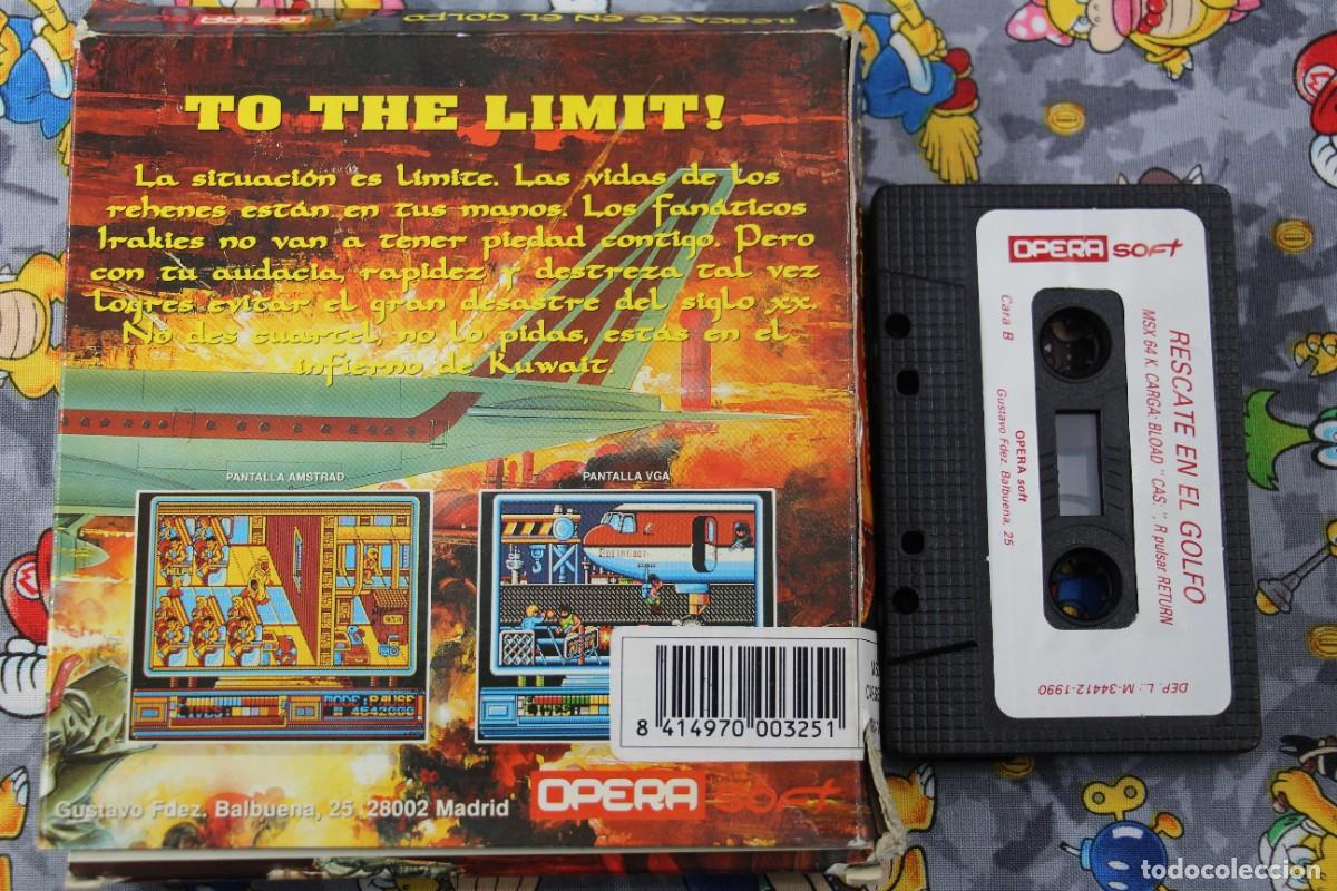 Videojuegos y consolas: MSX CAJA DE CARTON OPERA SOFT RESCATE EN EL GOLFO EN ESPA&Ntilde;OL - Foto 2